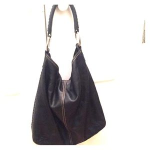 Lucky Brand soft leather hobo tote
